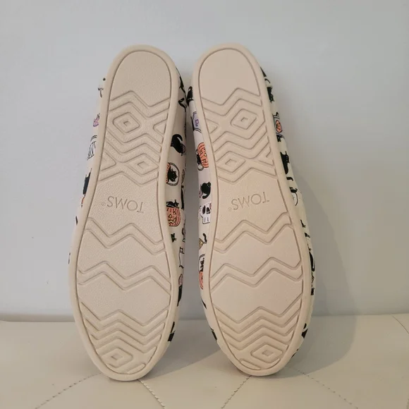 Toms Classic Halloween Black Cat Belmont Womens Slip On Flats Shoes Size 8 NWT - Picture 5 of 12